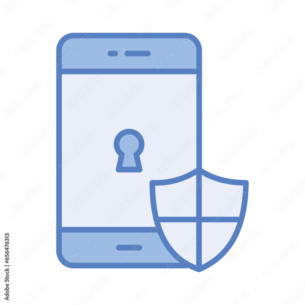 Unique icon of mobile security, editable vector of mobile protection Unique icon of mobile security, editable vector of mobile protection