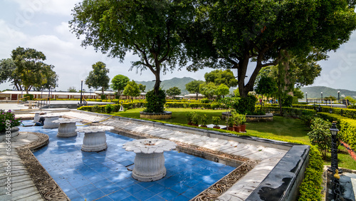 Jag Mandir, Udaipur, Rajasthan is a palace built on an island in the Lake Pichola. It is also called the Lake Garden Palace and Jagmandir Island Palace.