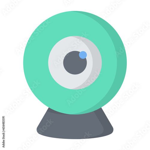 Web Camera Flat Icon