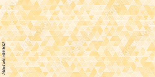 Abstract seamless pattern of geometric shapes. Mosaic background of triangles. Geometric texture with light orange and pink triangles. Seamless abstract background for wallpapers