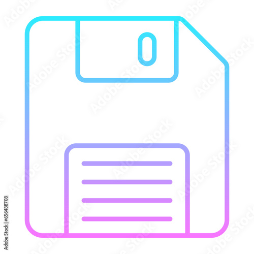 Disk Gradient Icon