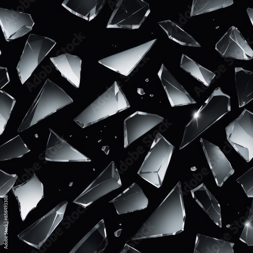 broken glass texture