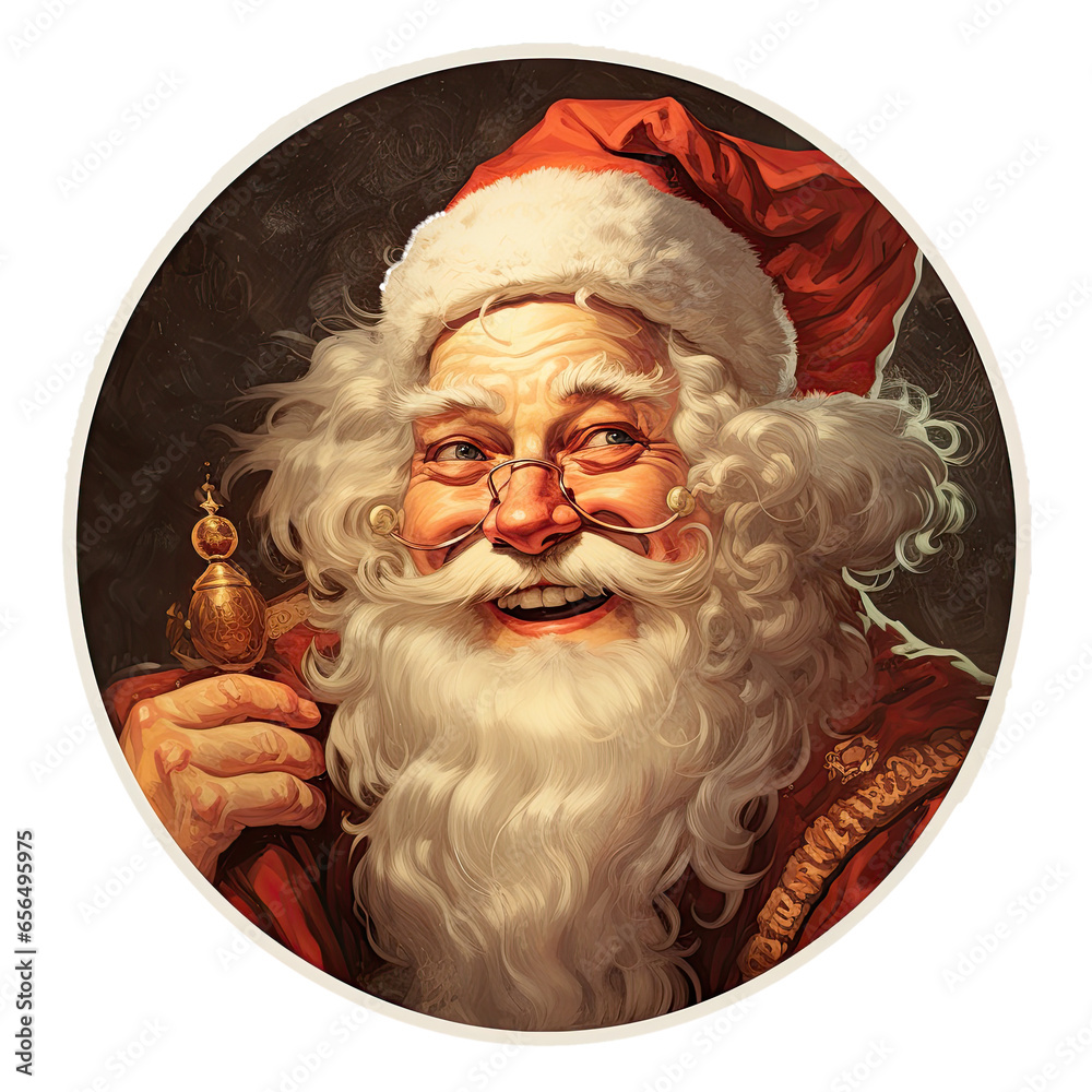 Happy Santa Christmas Sticker