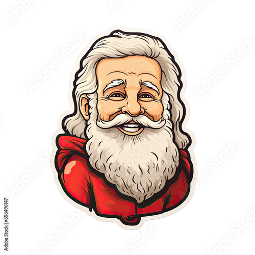 Happy Santa Christmas Sticker