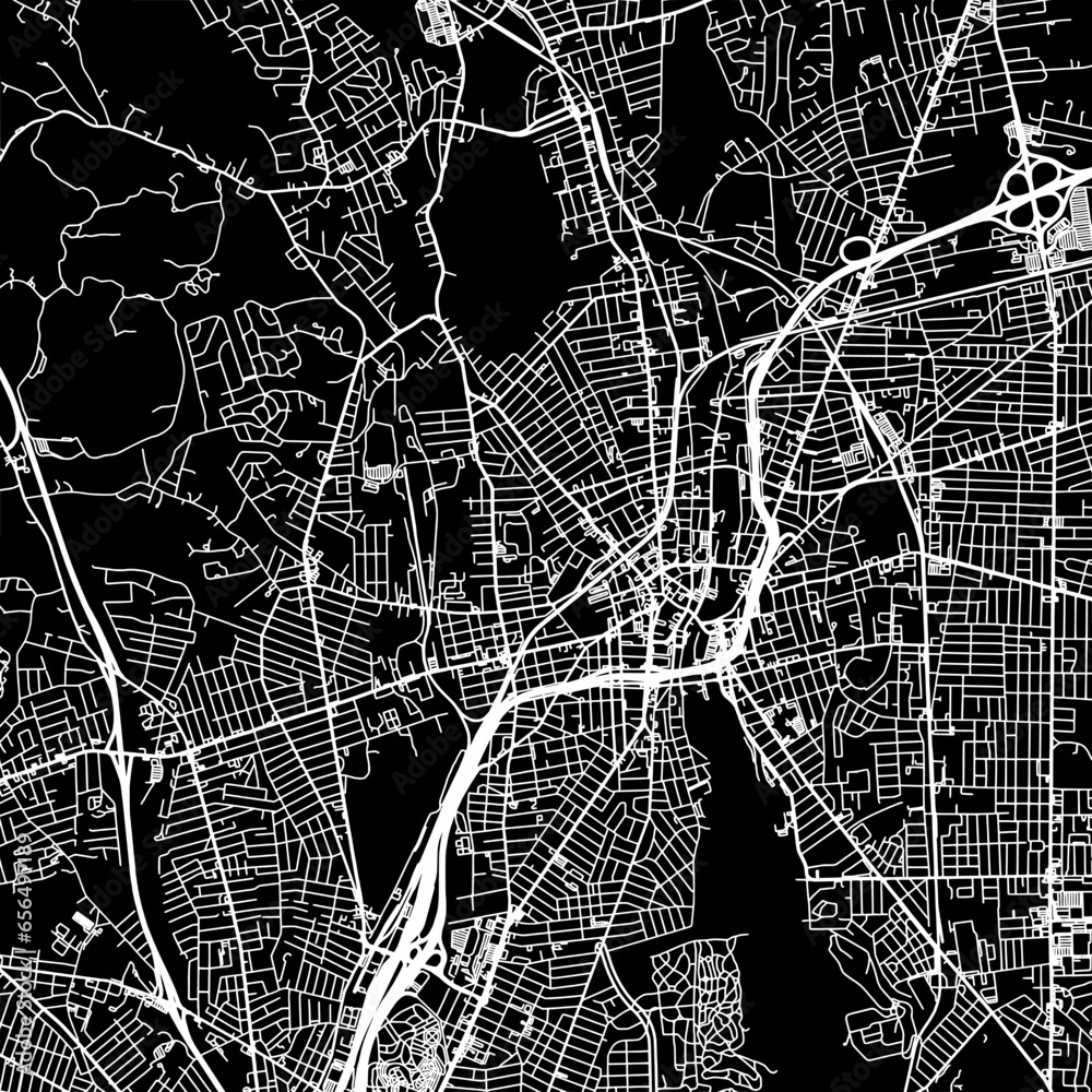 11 square aspect ratio vector road map of the city of Central Falls