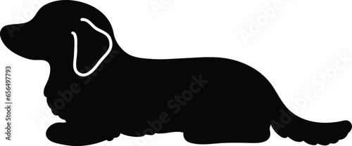 Simple silhouette of Miniature Dachshund
