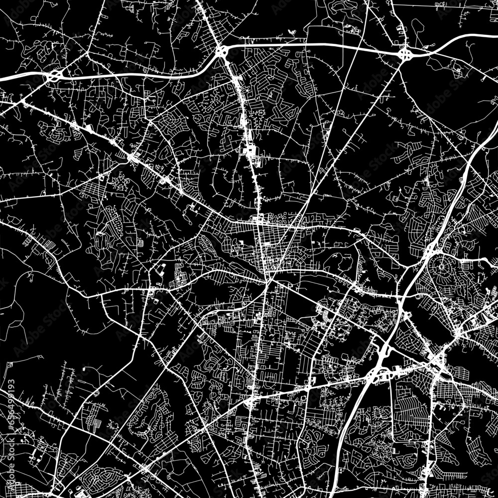 11 square aspect ratio vector road map of the city of Lakewood New