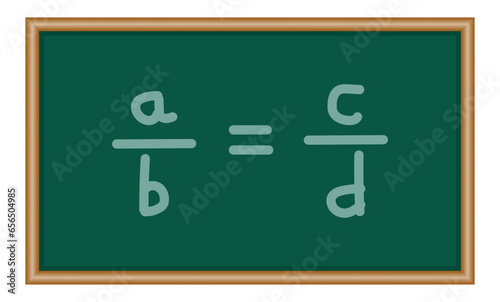 The proportion chart in math.