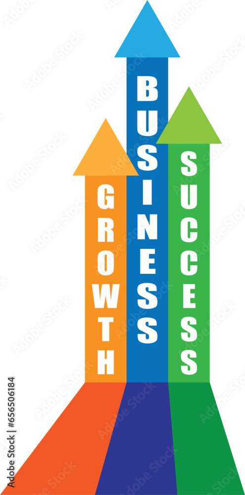 Business growth success vector image or clipart Business growth success vector image or clipart