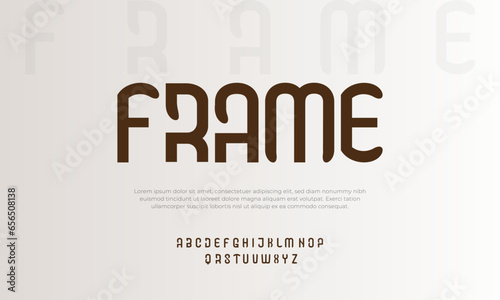 Frame customize vector font face 