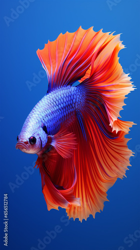 betta fish, Siamese fish fighters, ios background style, siamese fish fighting isolated on black background, betta splendens isolated beautiful tail, © Phichet1991