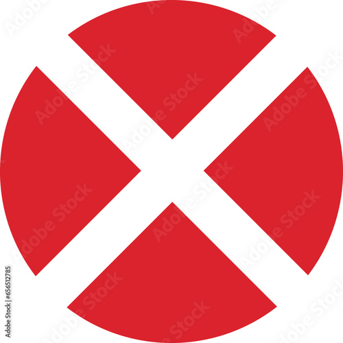 Close icon vector sign. Cancel symbol web design. Error