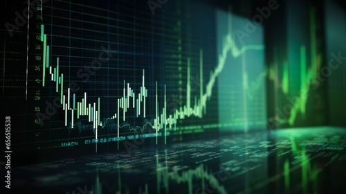 Kursverlauf, Börse, Grafik, Diagramm, Aktien, Handel, , Gewinn, Verlust, generative AI