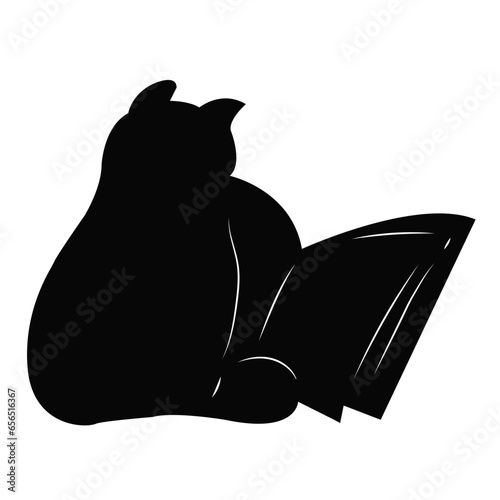 black cat silhouette