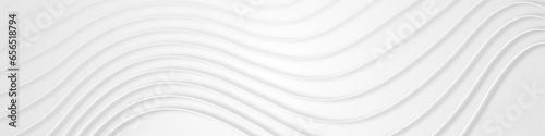 Grey white abstract background with abstract wave element. Digital frequency track equalizer. Lines wave abstract stripe design. Abstract wave element for design. Vector EPS 10
