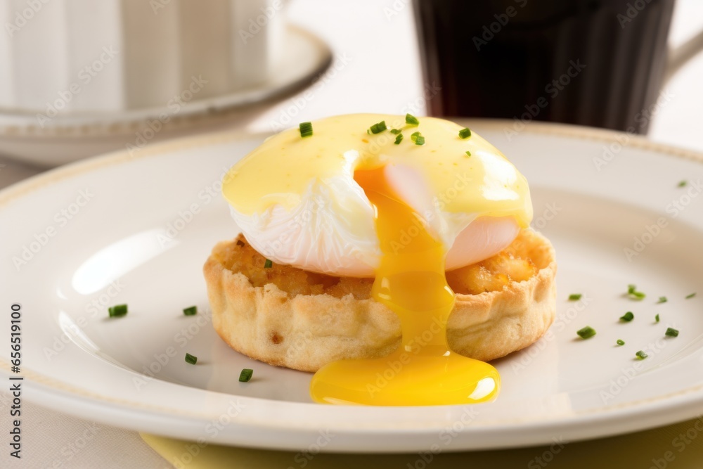 english muffin with poached egg and hollandaise sauce english muffin with poached egg and hollandaise sauce