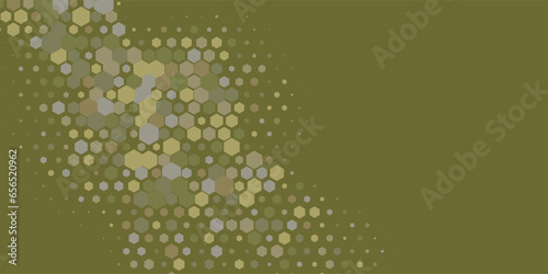 Geometric Multi size Hexagon with multi Color Background © Microstocke