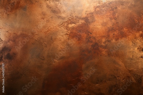 Photographie Stained copper metal surface texture, creating a rustic, weathered backdrop
