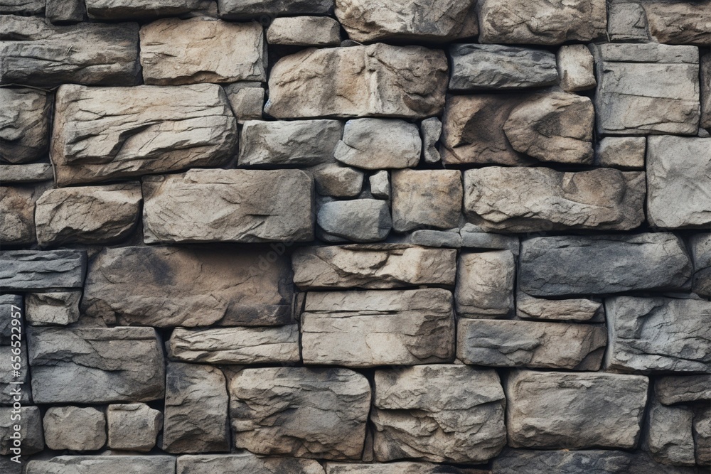Fototapeta premium Unshaped stone or rock wall background, showcasing natural ruggedness