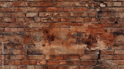 Red brick wall seamless background  texture pattern for continuous replicate