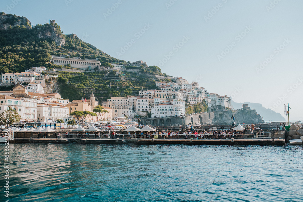 Amalfi, Włochy, IT, Italia, wybrzeże, brzeg, woda, morze, fale, morski, wybrzeze, italia, podróż, miasteczko, krajobraz, port, lato, amalfi, europa, tourismus