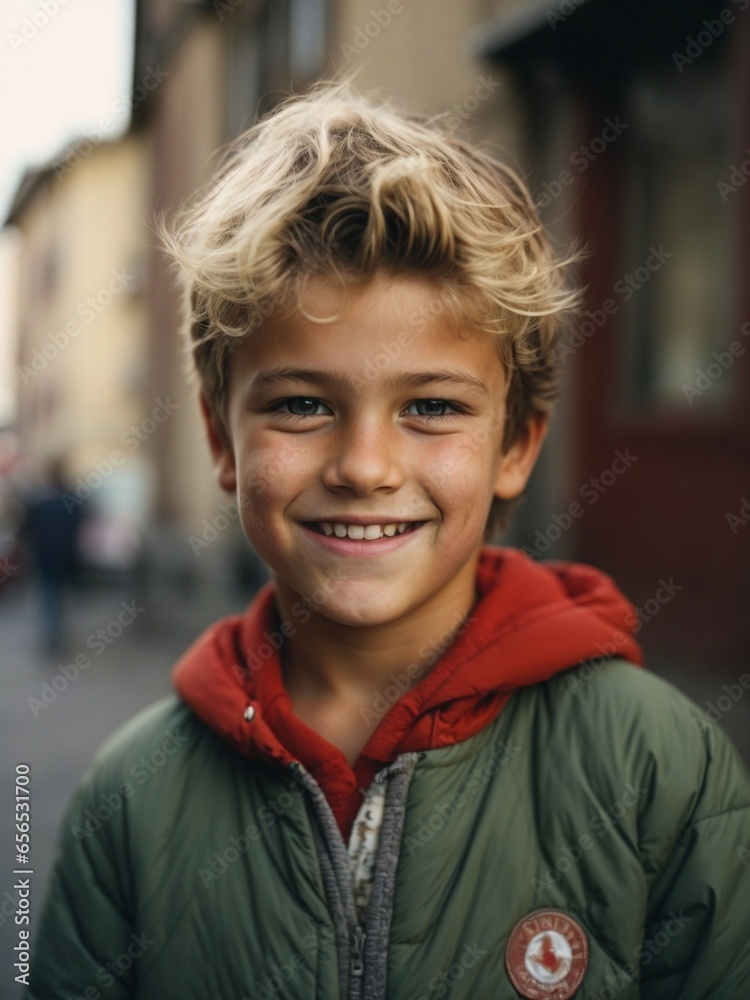 portrait of a boy showing thumbs up portrait of a boy showing thumbs up
