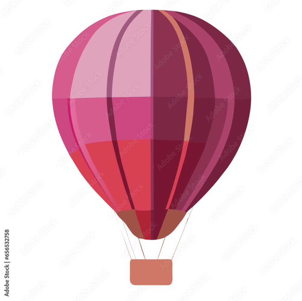 Fototapeta premium Various types of balloons floating in the sky, vector format.