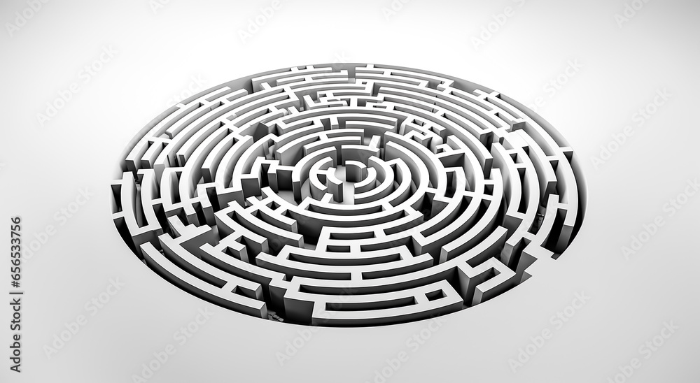 Maze wall with exit point concepts.solution and solving ideas.performance of human creativity.business success Maze wall with exit point concepts.solution and solving ideas.performance of human creativity.business success