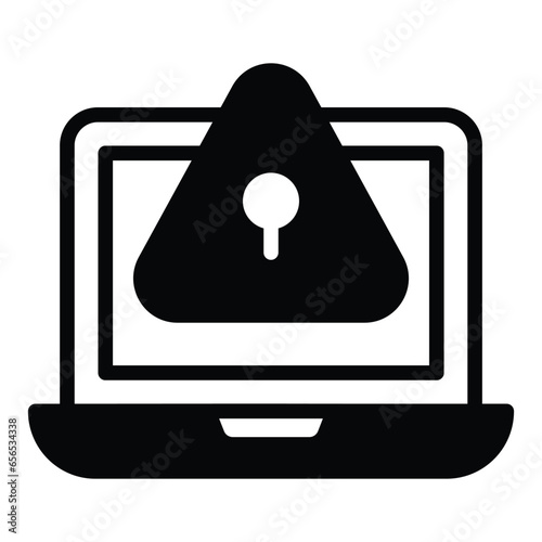 Website error, system hacking, web security, fault in laptop program