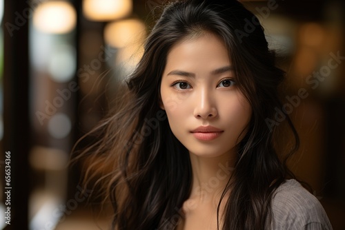 portrait of a young Asian woman