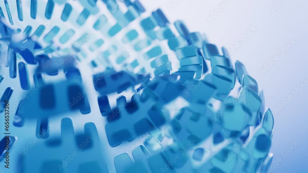 Abstract glass geometry background, 3d rendering.