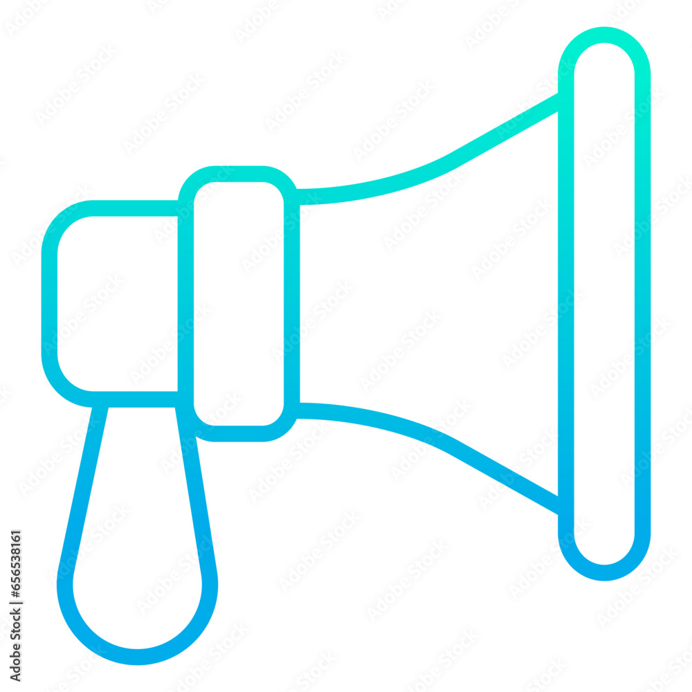 Outline gradient Loudspeaker icon Outline gradient Loudspeaker icon