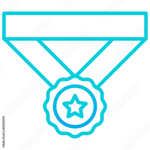 Outline gradient Medal icon