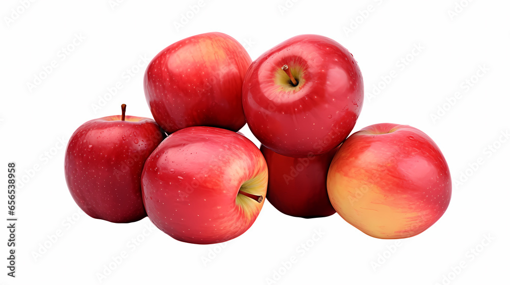 A bunch of apples white background graphic icon material PPT A bunch of apples white background graphic icon material PPT