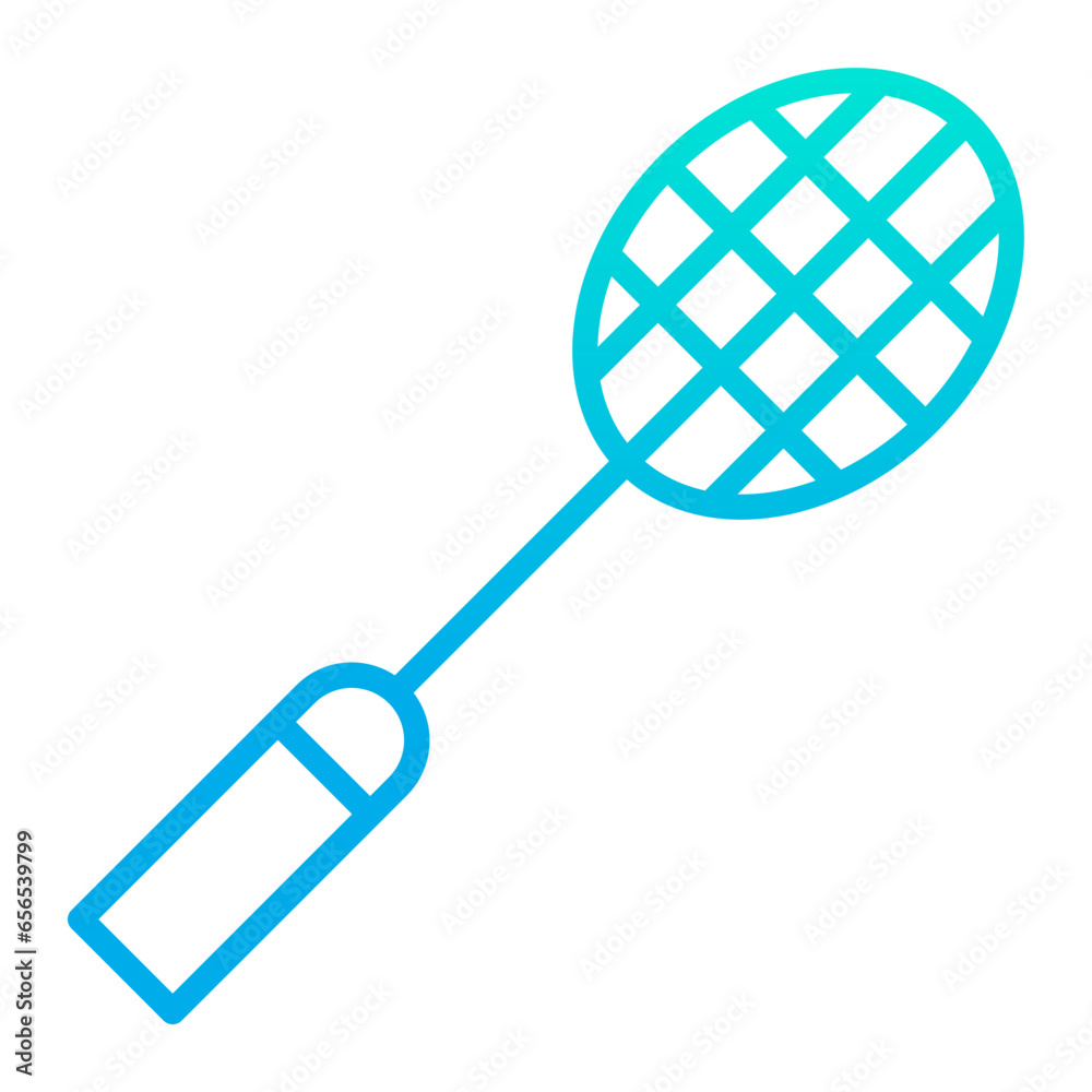 Outline gradient Badminton icon Outline gradient Badminton icon