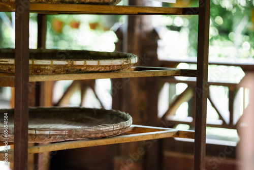 Asian Texture of old weave in laos