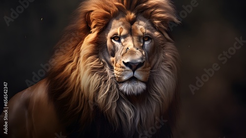 un lion, généré par IA © Marvin Dgn