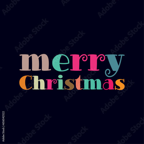 merry Christmas typography T shirt Design