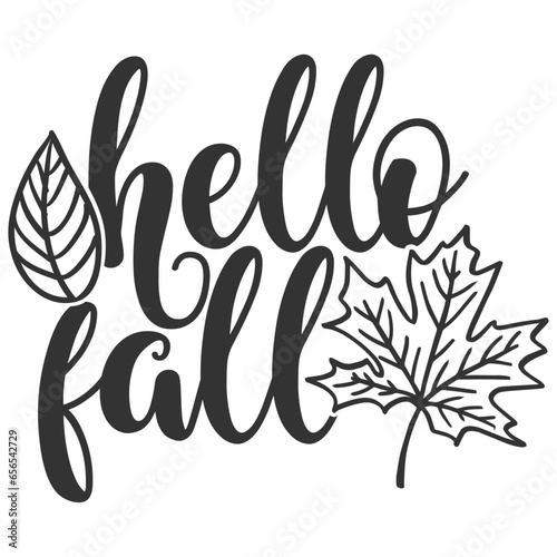 Hello Fall - Fall Illustration