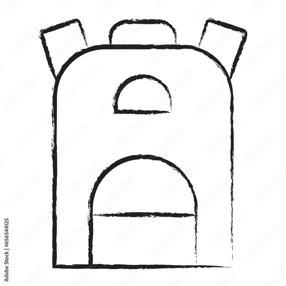 Hand drawn Backpack icon