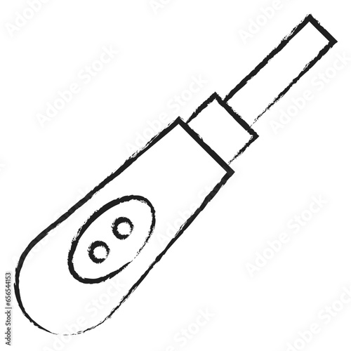 Hand drawn Pregnancy test icon