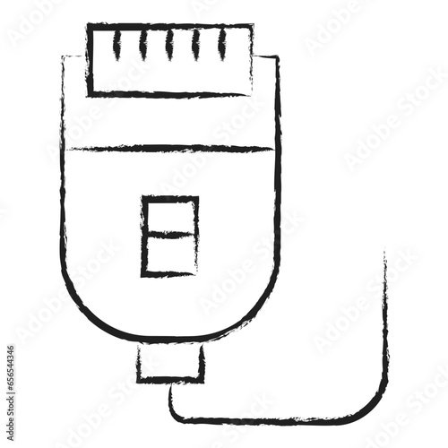 Hand drawn Epilator icon