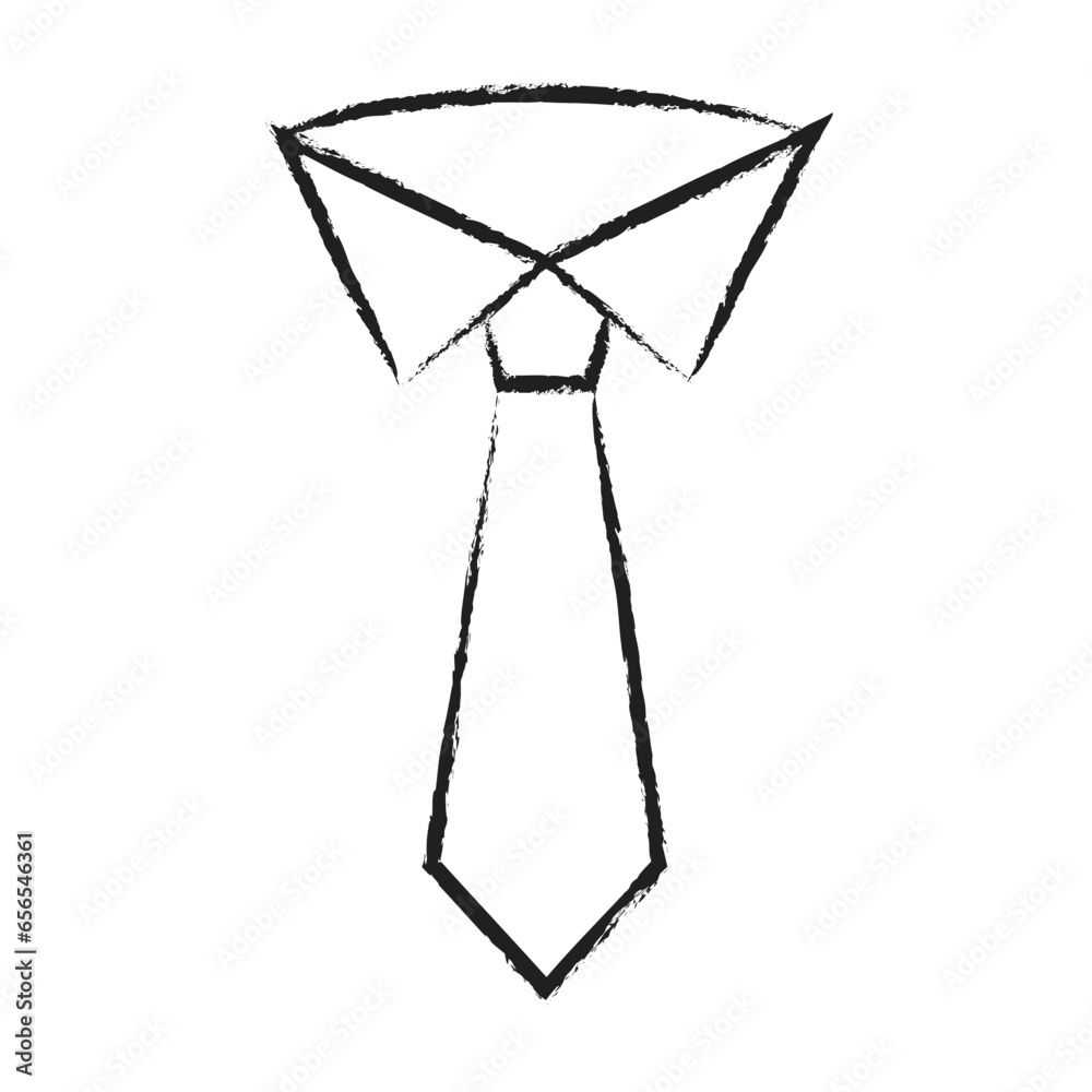 Hand drawn Necktie icon