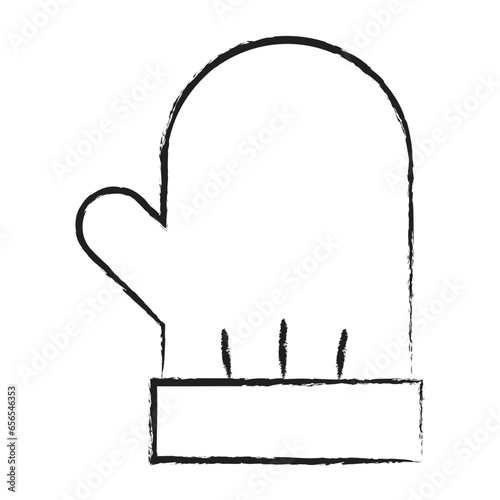 Hand drawn Mittens icon