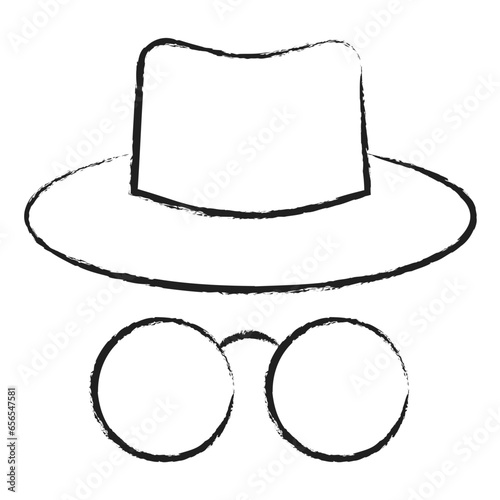 Hand drawn Hacker icon
