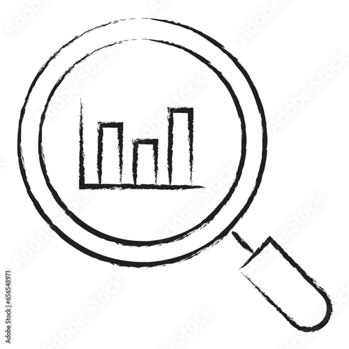 Hand drawn Search Analytics icon