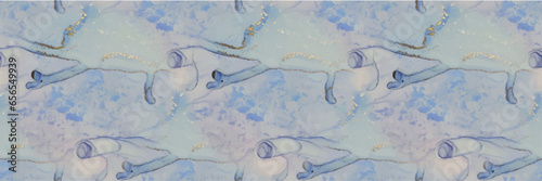 Vector Abstract Painting Violet Marble Ink Background. Gold Gradient Watercolor. Blue Alcohol Ink Paint. Marble Pink Art. Lilac Water Color Background. Geode Elegant Pattern. Purple Vector Ink Repeat.