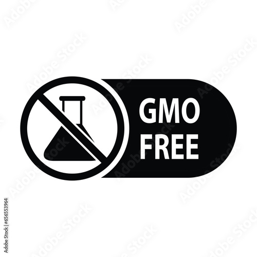 gmo free icon organic food sign