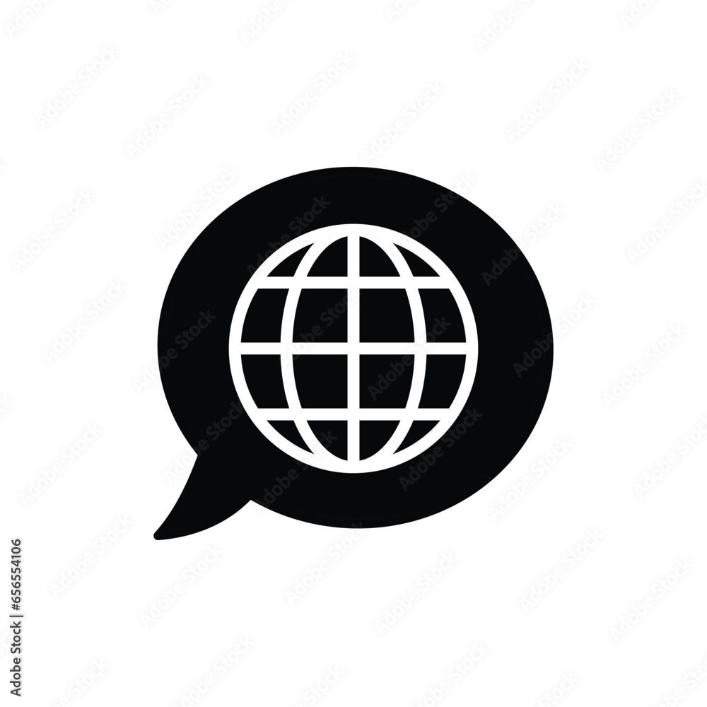 Language translation icon vector, change language icon 
