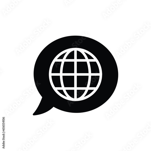 Language translation icon vector, change language icon 